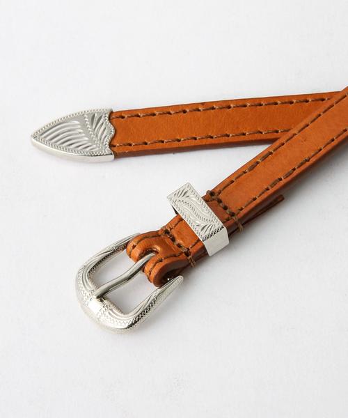 BEAUTY&YOUTH UNITED ARROWS（ビューティーアンドユースユナイテッドアローズ）の「BY レザーウエスタンベルト◆（ベルト・レディース・ホワイト/ブラック/ブラウン・FREE）」の7枚目の写真