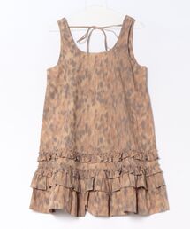 GANNI（ガニー）の「Printed Stretch Cotton U-neck A1030480（ワンピース）」