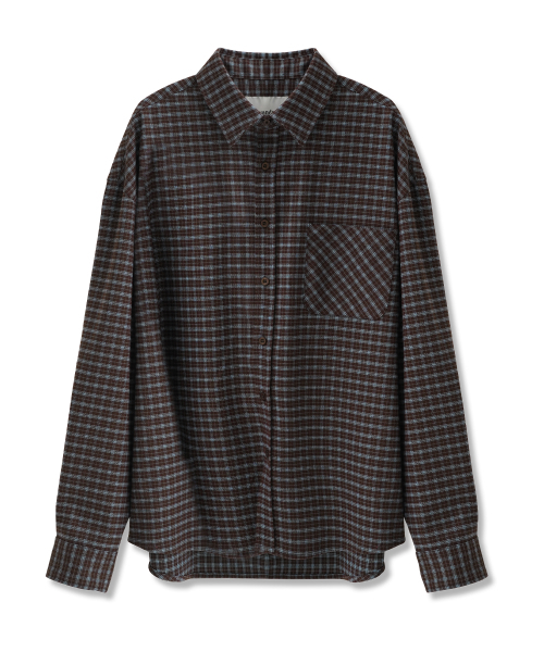 AVANDRESS（アバンドレス ）の「シンシオ チェックシャツ BROWN（シャツ/ブラウス・レディース・ブラウン・MEDIUM/LARGE/X-LARGE）」の3枚目の写真