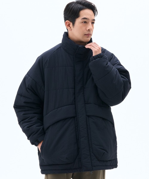 phenix outdoor(フェニックスアウトドア)の「phenix outdoor(フェニックスアウトドア)ADAPTABLE FLUFFY JACKET / アダプタブル フラッフィージャケット(ダウンジャケット/コート・メンズ・ブラック/グレー・L/M/XL)」の1枚目の写真