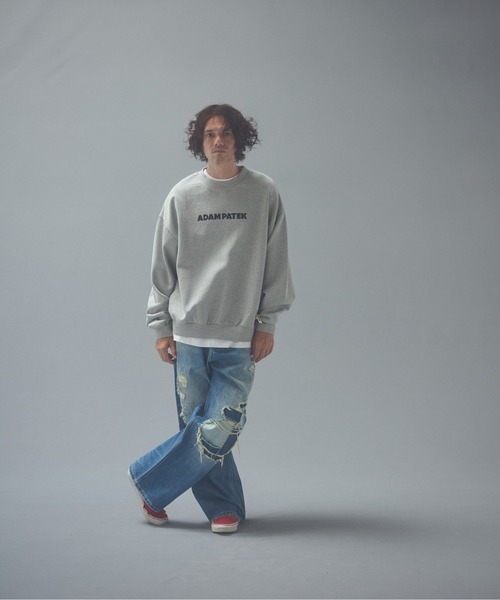 ADAM PATEK（アダムパテック）の「ADAMPATEK/repaired trace selvedge washed denim/ヴィンテージリメイクデニム（デニムパンツ・メンズ・ホワイト/ブルー・2/3/1）」の14枚目の写真