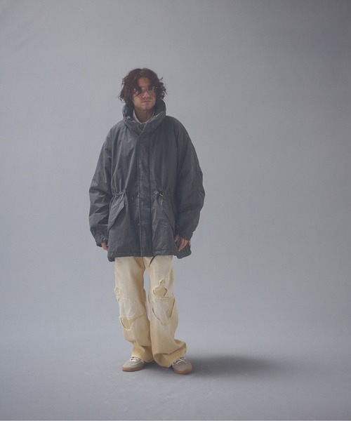 ADAM PATEK（アダムパテック）の「ADAMPATEK/repaired trace selvedge washed denim/ヴィンテージリメイクデニム（デニムパンツ・メンズ・ホワイト/ブルー・2/3/1）」の22枚目の写真