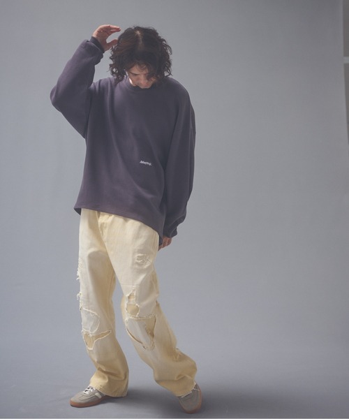 ADAM PATEK（アダムパテック）の「ADAMPATEK/repaired trace selvedge washed denim/ヴィンテージリメイクデニム（デニムパンツ・メンズ・ホワイト/ブルー・2/3/1）」の18枚目の写真