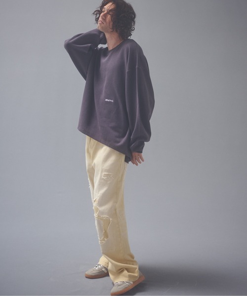 ADAM PATEK（アダムパテック）の「ADAMPATEK/repaired trace selvedge washed denim/ヴィンテージリメイクデニム（デニムパンツ・メンズ・ホワイト/ブルー・2/3/1）」の17枚目の写真