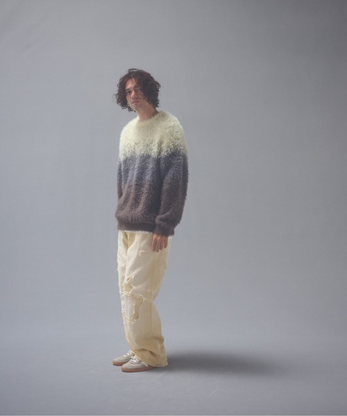 ADAM PATEK（アダムパテック）の「ADAMPATEK/repaired trace selvedge washed denim/ヴィンテージリメイクデニム（デニムパンツ・メンズ・ホワイト/ブルー・2/3/1）」の15枚目の写真