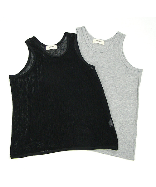 BEAMS（ビームス）の「O.TWIN T/TOP（タンクトップ・メンズ・ブラック/ナチュラル・MEDIUM/LARGE）」の3枚目の写真
