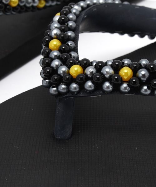 チャイハネ（チャイハネ）の「【チャイハネ】ビーズデコ ビーチサンダル（ビーチサンダル・レディース・ブラック/パープル系その他/ブルー/オフホワイト・FREE）」の14枚目の写真