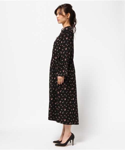 WEGO（ウィゴー）の「WEGO/フラワーガウンワンピース（ワンピース・レディース・ブラック/ワイン・FREE）」の7枚目の写真