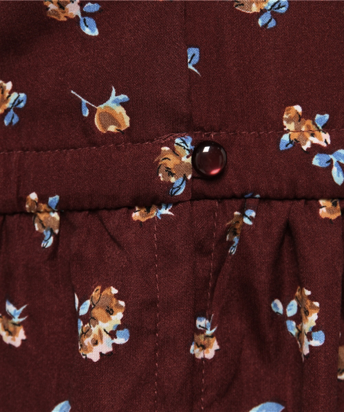 WEGO（ウィゴー）の「WEGO/フラワーガウンワンピース（ワンピース・レディース・ブラック/ワイン・FREE）」の5枚目の写真