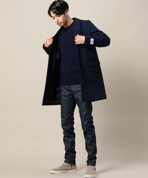 BEAUTY&YOUTH UNITED ARROWS(ビューティーアンドユースユナイテッドアローズ)の「BY メルトン チェスターコート◆(チェスターコート・メンズ・ブラック/オリーブ/ロイヤルブルー・X-LARGE/SMALL/MEDIUM/LARGE)」の8枚目の写真