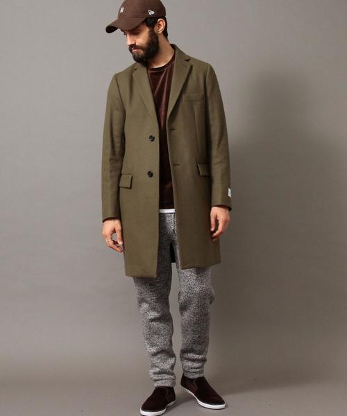 BEAUTY&YOUTH UNITED ARROWS(ビューティーアンドユースユナイテッドアローズ)の「BY メルトン チェスターコート◆(チェスターコート・メンズ・ブラック/オリーブ/ロイヤルブルー・X-LARGE/SMALL/MEDIUM/LARGE)」の10枚目の写真