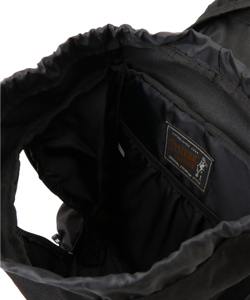 HYSTERIC GLAMOUR(ヒステリックグラマー)の「コーデュラナイロン バックパック(バックパック/リュック・メンズ・ベージュ/ブラック・FREE)」の11枚目の写真