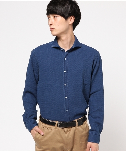 ORIAN(オリアン)の「ORIAN / "DENIM DIVISION"ドビーシャツ(シャツ/ブラウス・メンズ・インディゴブルー・SMALL/MEDIUM/X-SMALL/LARGE)」の1枚目の写真