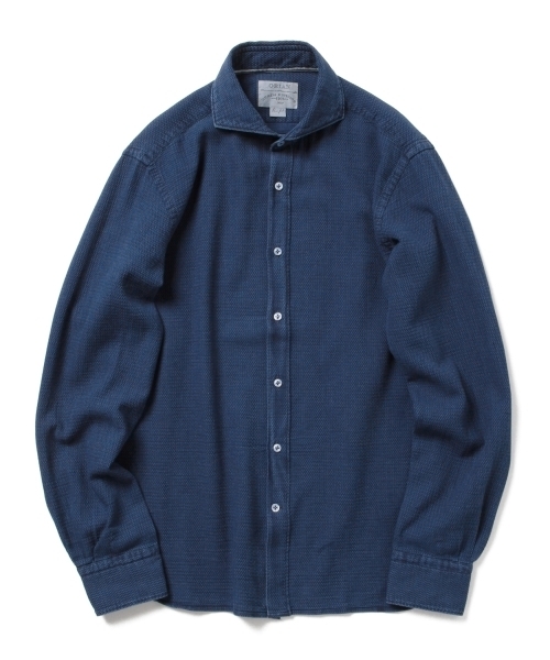 ORIAN(オリアン)の「ORIAN / "DENIM DIVISION"ドビーシャツ(シャツ/ブラウス・メンズ・インディゴブルー・SMALL/MEDIUM/X-SMALL/LARGE)」の4枚目の写真