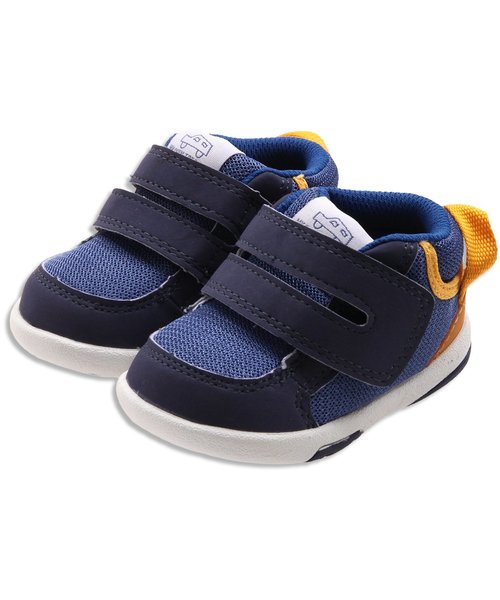 apres les cours（アプレレクール）の「IFME ファーストシューズ（スニーカー・キッズ・ネイビー/ピンク・12.5/13/12）」の3枚目の写真