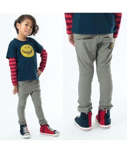 F.O.KIDS(エフオーキッズ)の「リブ付きスキニーパンツ(10分丈)(その他パンツ・キッズ・ライム/ライトグレー/ブルー/オレンジ/ブラック・120/100/130/110/140/80/90/95)」の6枚目の写真