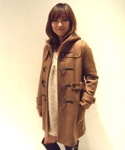 NANO universe（ナノユニバース）の「メルトンダッフルコート　HOT MILK ライナー付（ダッフルコート・レディース・ネイビー/キャメル/ブラック・36/38）」の3枚目の写真