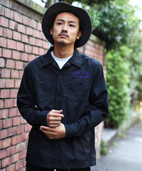 ショットSCHOTT BROTHERS DRAG STRIP 長袖シャツXL schott（ショット）の「Schott/ショット/TC WORK SHIRT DRAG