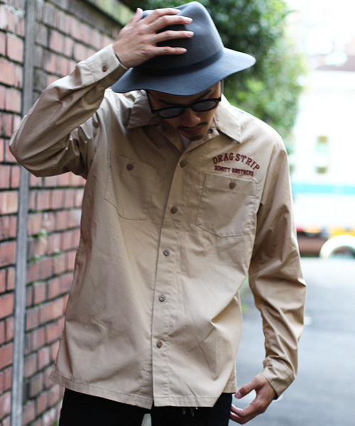 ショットSCHOTT BROTHERS DRAG STRIP 長袖シャツXL schott（ショット）の「Schott/ショット/TC WORK SHIRT DRAG