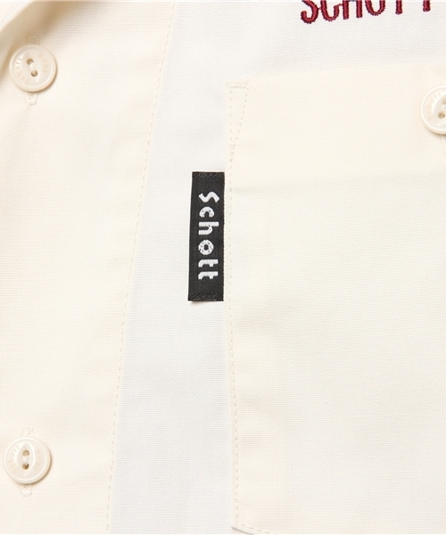 【schott】TC Work shirt DRAG STRIP Schott N.Y.C SCHOTT ショット 刺繍 長袖 ワークシャツ（DRAG