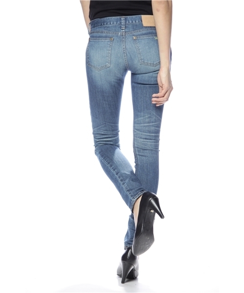 X-girl（エックスガール）の「JOHNNY JEAN（デニムパンツ・レディース・ブラック/インディゴブルー・24inch/25inch/26inch/27inch）」の4枚目の写真