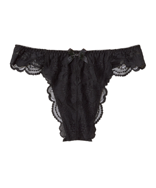 aimerfeel（エメフィール）の「カシュクールレース Tバックショーツ（ショーツ・レディース・オフホワイト/ブラック/ネイビー/チャコールグレー/マジェンタ/ブラウン/サックスブルー/サーモンピンク/ダークネイビー/パープル/ナチュラル/ピンク/ボルドー/グレイッシュブルー/桜/エメラルドブルー/コーラル/バーガンディー/アクア/オレンジ/セージグリーン/バイオレット/ライトピンク/プラム/ライトグリーン/イエロー/ブルー/ダークパープル/ホワイト/シルバーグレー/ベビーピンク/ライラック/スモークピンク/クリアグリーン/ターコイズブルー/レモンイエロー/ダークグリーン系/ワイン/ライトパープル/ピンクベージュ/ラベンダー/サファリグリーン/カーキ/シルバー/ロイヤルブルー/ブラックミックス/パープル系その他2/シャーベット/サックスブルー系・MEDIUM/LARGE）」の4枚目の写真