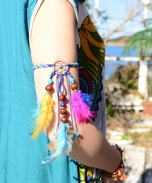 チャイハネ | 【チャイハネ】フェザーヒッピーアームレット(ブレスレット)