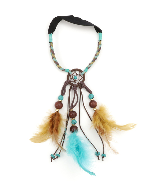 チャイハネ（チャイハネ）の「【チャイハネ】フェザーヒッピーアームレット（ブレスレット・レディース・ナチュラル/カラフル・FREE）」の2枚目の写真