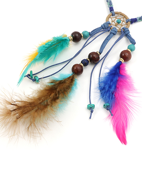 チャイハネ（チャイハネ）の「【チャイハネ】フェザーヒッピーアームレット（ブレスレット・レディース・ナチュラル/カラフル・FREE）」の5枚目の写真