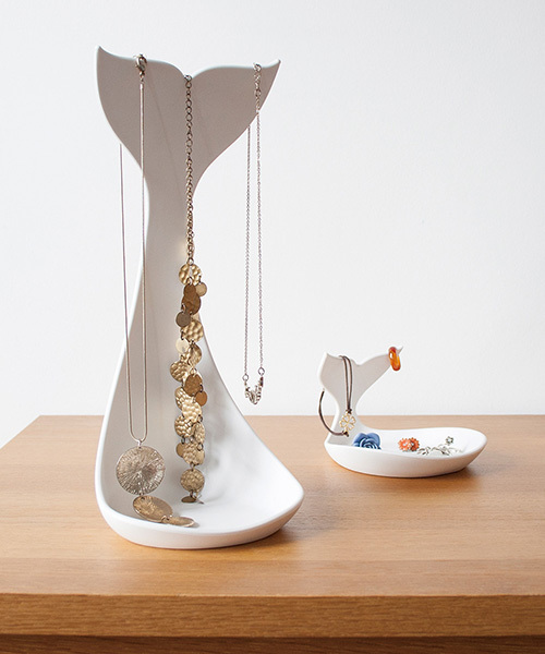 J-me ネックレススタンドホエール ホワイト（収納グッズ）｜entre