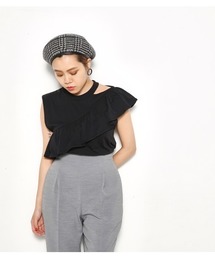 SLY | アシンメトリー FRILL CUT TOPS(タンクトップ)