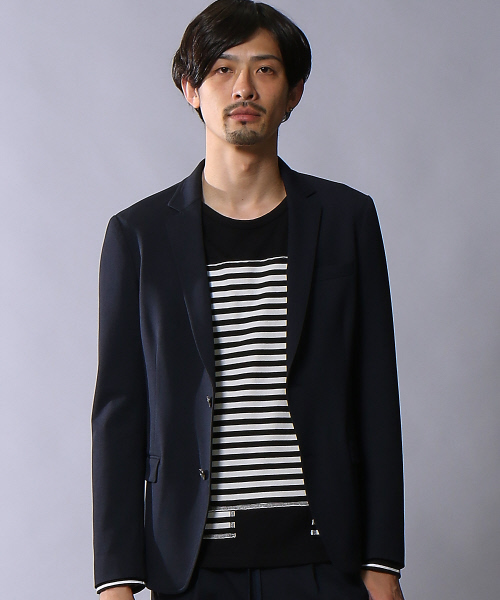 5351 POUR LES HOMMES(ゴーサンゴーイチプールオム)の「【CARREMAN】2WAYストレッチ2ボタンジャケット(テーラードジャケット・メンズ・ブラック/ライトグレー/ネイビー・50/46/48/44)」の4枚目の写真