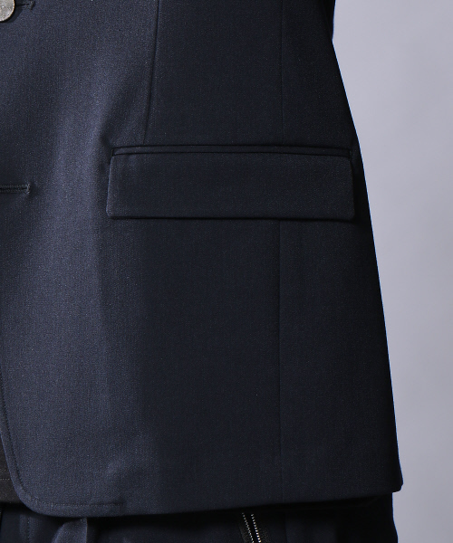 5351 POUR LES HOMMES(ゴーサンゴーイチプールオム)の「【CARREMAN】2WAYストレッチ2ボタンジャケット(テーラードジャケット・メンズ・ブラック/ライトグレー/ネイビー・50/46/48/44)」の5枚目の写真