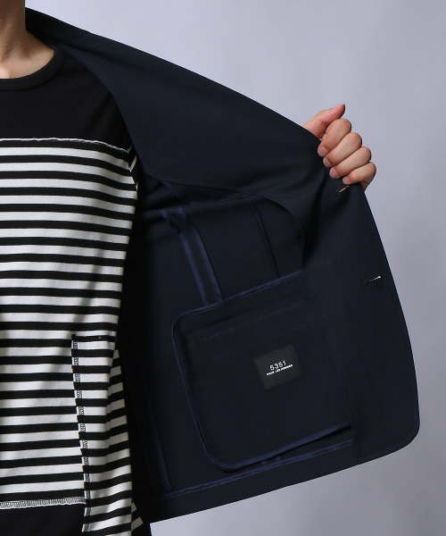 5351 POUR LES HOMMES(ゴーサンゴーイチプールオム)の「【CARREMAN】2WAYストレッチ2ボタンジャケット(テーラードジャケット・メンズ・ブラック/ライトグレー/ネイビー・50/46/48/44)」の7枚目の写真