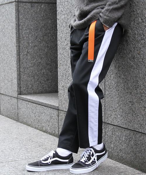 coen（コーエン）の「TCワンタックサイドラインアンクルカットテーパードパンツ（その他パンツ・メンズ・ブラック/グレー/ネイビー・SMALL/LARGE/X-LARGE/MEDIUM）」の8枚目の写真