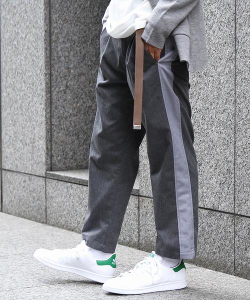 coen（コーエン）の「TCワンタックサイドラインアンクルカットテーパードパンツ（その他パンツ・メンズ・ブラック/グレー/ネイビー・SMALL/LARGE/X-LARGE/MEDIUM）」の9枚目の写真