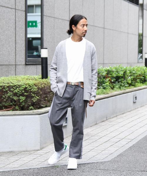 coen（コーエン）の「TCワンタックサイドラインアンクルカットテーパードパンツ（その他パンツ・メンズ・ブラック/グレー/ネイビー・SMALL/LARGE/X-LARGE/MEDIUM）」の4枚目の写真