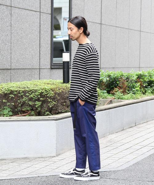 coen（コーエン）の「TCワンタックサイドラインアンクルカットテーパードパンツ（その他パンツ・メンズ・ブラック/グレー/ネイビー・SMALL/LARGE/X-LARGE/MEDIUM）」の5枚目の写真