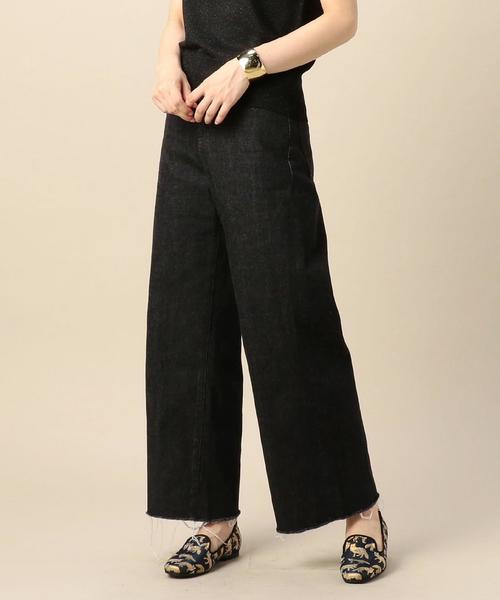 BEAUTY&YOUTH UNITED ARROWS（ビューティーアンドユースユナイテッドアローズ）の「BY カットオフワイドデニム 2 ◆（デニムパンツ・レディース・ブラック/コバルトブルー・SMALL/MEDIUM）」の2枚目の写真