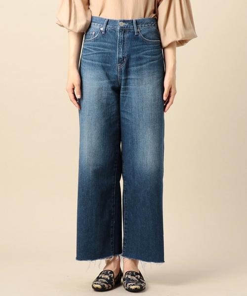 BEAUTY&YOUTH UNITED ARROWS（ビューティーアンドユースユナイテッドアローズ）の「BY カットオフワイドデニム 2 ◆（デニムパンツ・レディース・ブラック/コバルトブルー・SMALL/MEDIUM）」の4枚目の写真