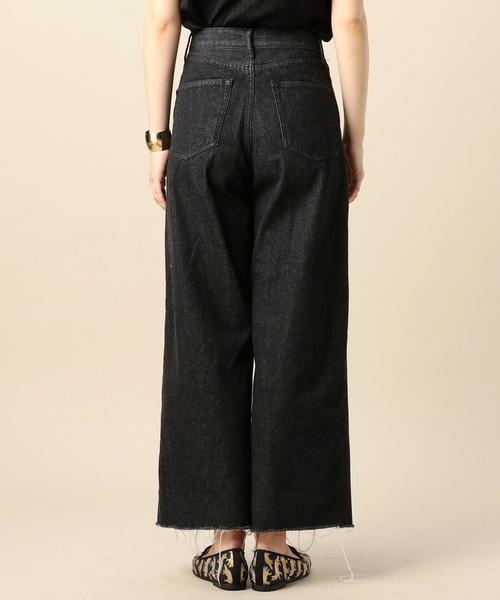 BEAUTY&YOUTH UNITED ARROWS（ビューティーアンドユースユナイテッドアローズ）の「BY カットオフワイドデニム 2 ◆（デニムパンツ・レディース・ブラック/コバルトブルー・SMALL/MEDIUM）」の7枚目の写真