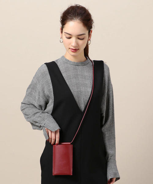 Building Block(ビルディングブロック)の「<BUILDING BLOCK>PHONESLING レザーショルダーバッグ Ψ(ショルダーバッグ・レディース・ブラック/ワインレッド・FREE)」の10枚目の写真