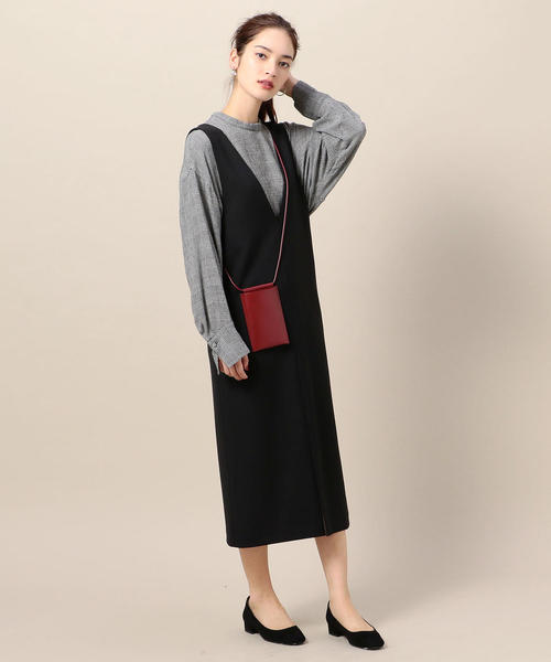 Building Block(ビルディングブロック)の「<BUILDING BLOCK>PHONESLING レザーショルダーバッグ Ψ(ショルダーバッグ・レディース・ブラック/ワインレッド・FREE)」の11枚目の写真