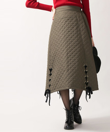 WEGO | WEGO/キルトレースアップロングスカート(スカート)