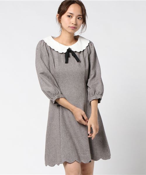 LODISPOTTO（ロディスポット）の「ガーリー襟つきワンピース