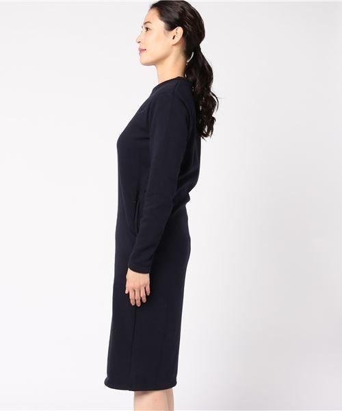 KOBE LETTUCE（コウベレタス）の「まるで着る毛布！暖かさダントツ『ぬく盛り』Iラインスウェットワンピース/レディース[E1745]神戸レタス（ワンピース・レディース・ベージュ系その他/ネイビー/チャコールグレー/ブラック・FREE）」の12枚目の写真