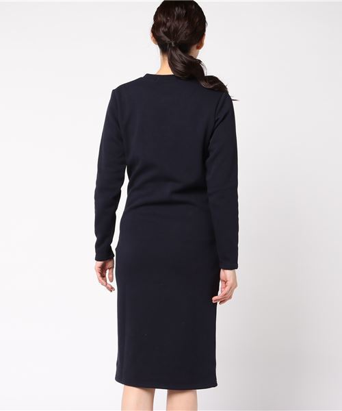 KOBE LETTUCE（コウベレタス）の「まるで着る毛布！暖かさダントツ『ぬく盛り』Iラインスウェットワンピース/レディース[E1745]神戸レタス（ワンピース・レディース・ベージュ系その他/ネイビー/チャコールグレー/ブラック・FREE）」の8枚目の写真