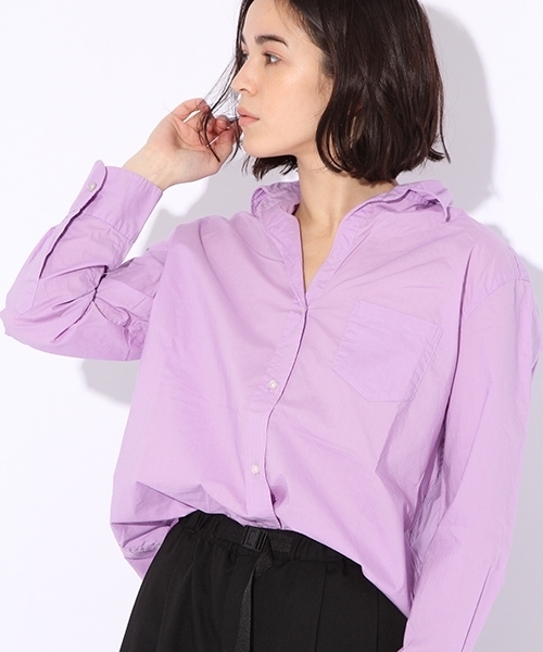 niko and...（ニコアンド）の「マーセベーシックレギュラーシャツ【niko and ...】（シャツ/ブラウス・レディース・ホワイト/レッド/グリーン/カーキ/ラベンダー/ピンク・MEDIUM/LARGE）」の5枚目の写真