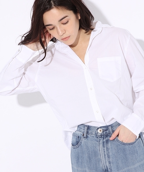 niko and...（ニコアンド）の「マーセベーシックレギュラーシャツ【niko and ...】（シャツ/ブラウス・レディース・ホワイト/レッド/グリーン/カーキ/ラベンダー/ピンク・MEDIUM/LARGE）」の2枚目の写真