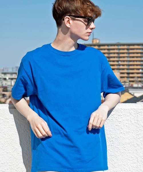 Champion（チャンピオン）の「【Champion】無地半袖Tシャツ コットン Authentic T-SHIRTS（Tシャツ/カットソー・メンズ・ホワイト/ブラック/グレー/ネイビー/チャコールグレー/ロイヤルブルー/レッド/ダークグリーン/オレンジ/ワイン/パープル・LARGE/MEDIUM/SMALL）」の7枚目の写真